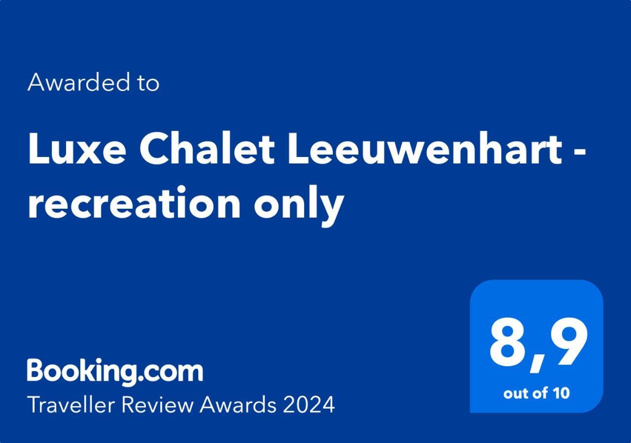 Luxe Chalet Leeuwenhart - Recreation Only Hoenderloo Dış mekan fotoğraf
